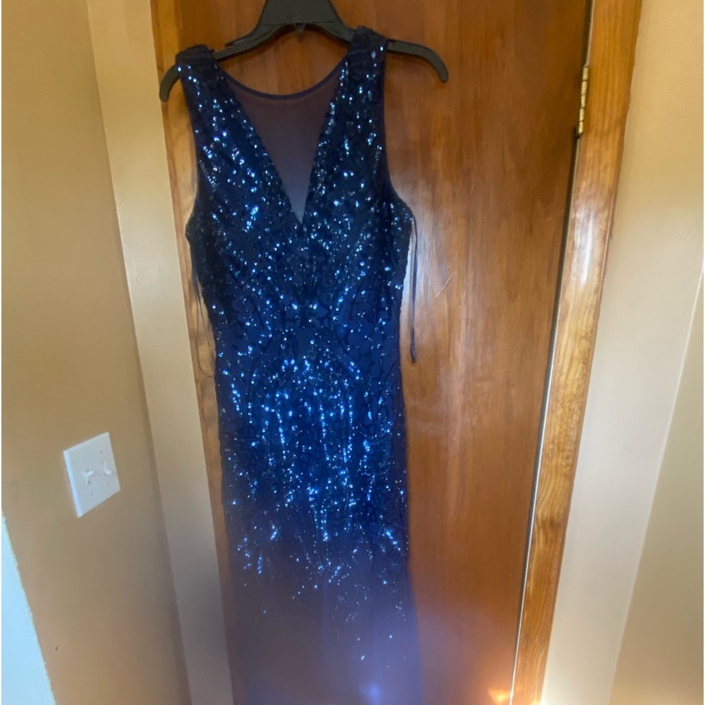 Gown dress royal blue